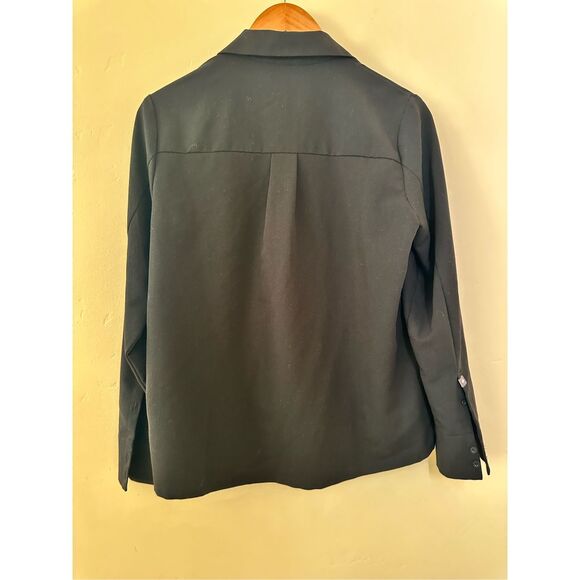 FIGS Black Collared Polo Technical Collection Scrub Top Size Small - Picture 5 of 6